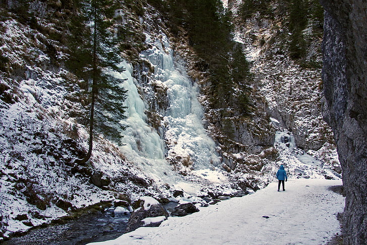 Serrai di sottoguda, Dolomitok, Ice-vízesés, Marmolada, Malga ciapela, Sottoguda, Belluno