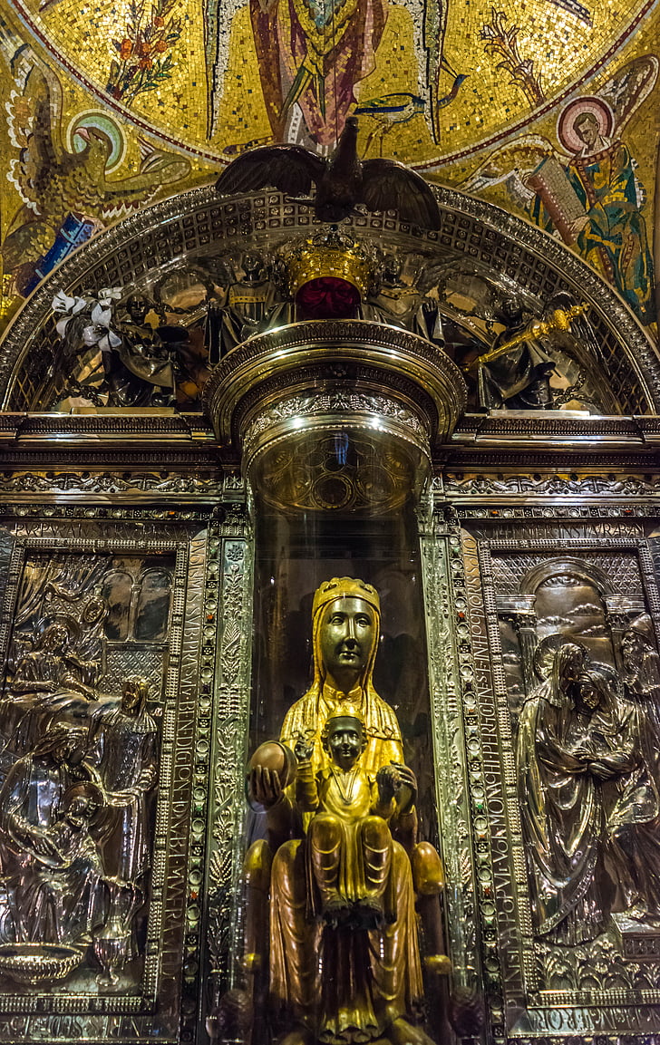 Montserrat, sorte madonna, Catalonien, Spanien, kloster, Europa, turisme