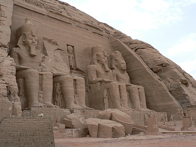 Abu simbel, Egypten, öken, templet, faraonerna, grav, faraoniska