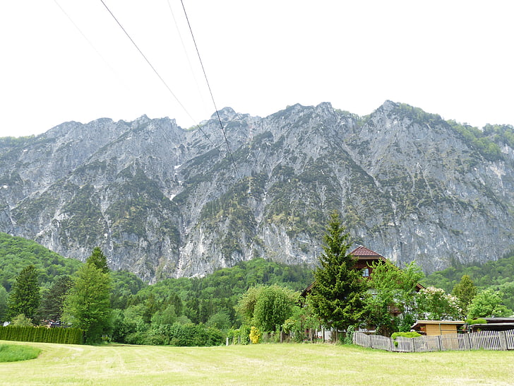 Unterberg, Gunung, Alpine, Salzburg, Austria, mobil kabel, kereta api Gunung