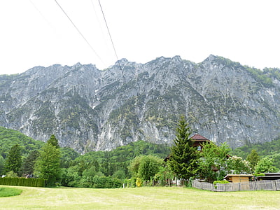 Unterberg, montaña, Alpine, Salzburg, Austria, coche de cable, ferrocarril de la montaña