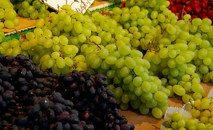 grape, vine, fruit, cluster