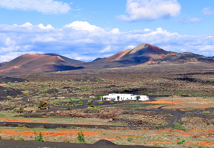 Lanzarote, La geria, Steinig, vulkan, Mountain, Island, naturen