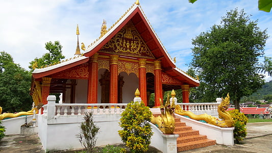 Laos, Luangprabang, Asia, Tempio, Buddismo