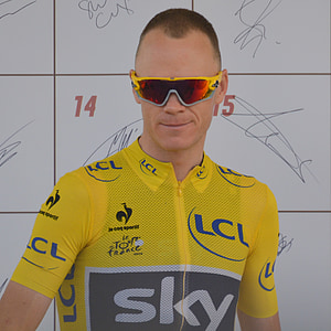 クリス ・ フルーム, チャンピオン, 黄色のジャージ, 有名人, サイクリスト, プロの道の自転車のレーサー, 男