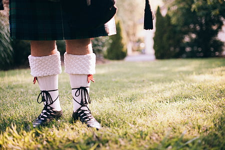 Scot, Scotsman, ayak, İskoç, sporcu, bacaklar, filibeg