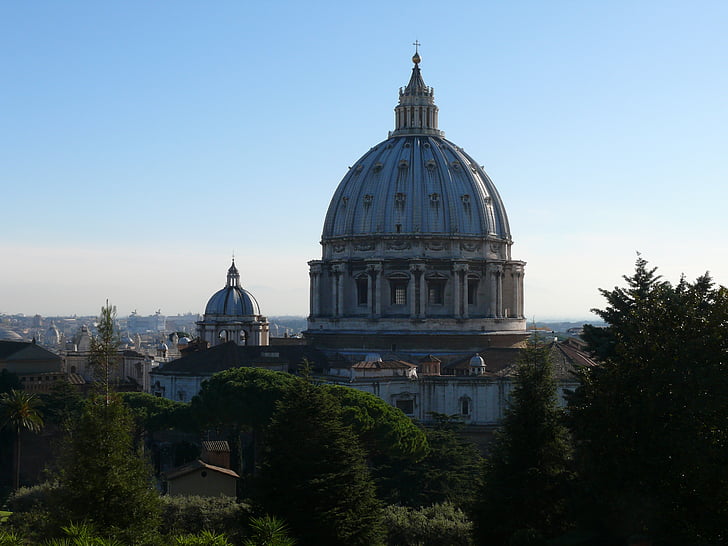 il Vaticano, Cattedrale di San Pietro, i giardini del Vaticano, Colle Vaticano, Roma, la basilica, Chiesa