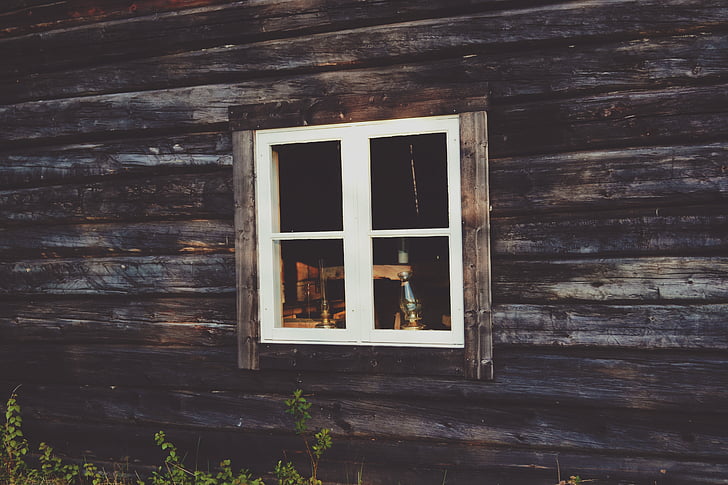 ξύλινα, τοίχου, παράθυρο, σπίτι, ξύλο - υλικό, παλιά, αρχιτεκτονική