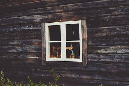 drevené, Nástenné, okno, dom, drevo - materiál, staré, Architektúra