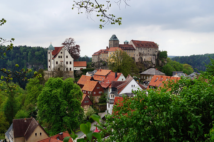 Castelul hohnstein, înălţimea burg, rock castle, aproximativ 1200, Hohnstein, Youth hostel, istoric