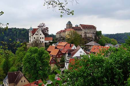 hrad hohnstein, Výška burg, Skalní hrad, kolem roku 1200, Hohnstein, mládežnická ubytovna, historicky