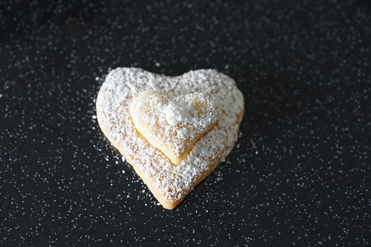 heart, cookie, love, pastries, bake, valentine's day, wedding