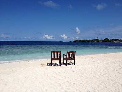 Maledivy, pláž, Bandos island, Resort, ostrov, Já?, oceán