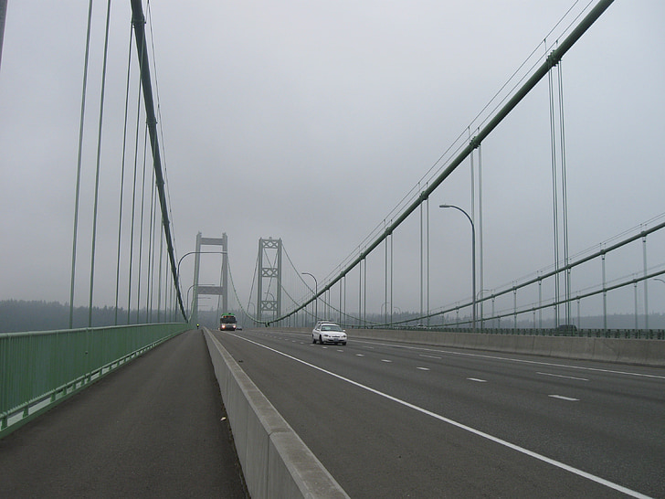 pont Narrows, Tacoma, suspension, pont, architecture, conception de l’architecture, structure