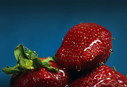 jordgubbe, frukt, mat, färsk, friska, ekologisk, Söt