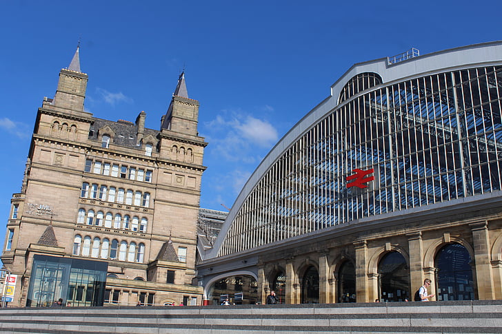 Liverpool, ville, la gare, l’Angleterre, UK, voyage, architecture
