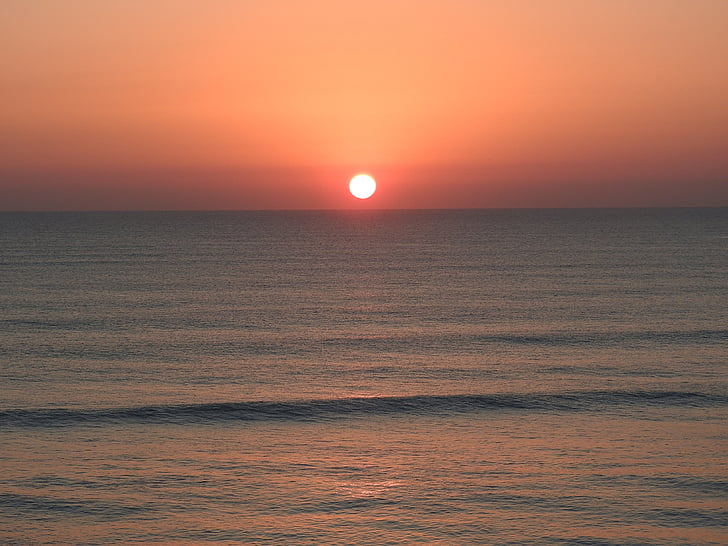 sunrise, florida, beach, ocean, water, sea, landscape