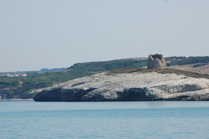 Torre del pozzo, zee, Scoglio, natuur, kustlijn, eiland, zomer