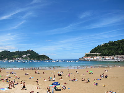 San Sebastián, Espanja, Beach, Ocean, Välimeren, Sand