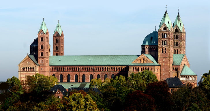 dom, Speyer, kršćanski, Njemačka, vjerski objekt, Crkva, religija