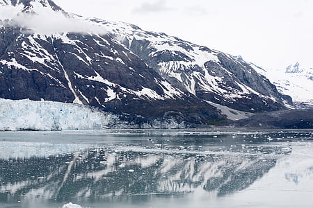 alaska, cold, ice, water, reflection, glacier, ocean