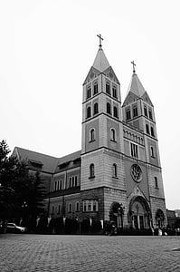 qingdao, qingdao catholic church, gothic architecture