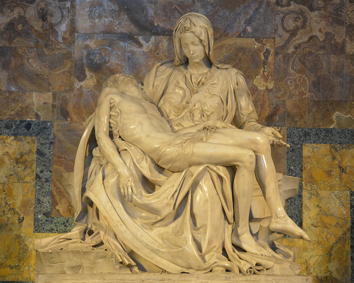 la Pietà, Rome, St-Pierre, Vatican II, Michelangelo, Italie, Jésus
