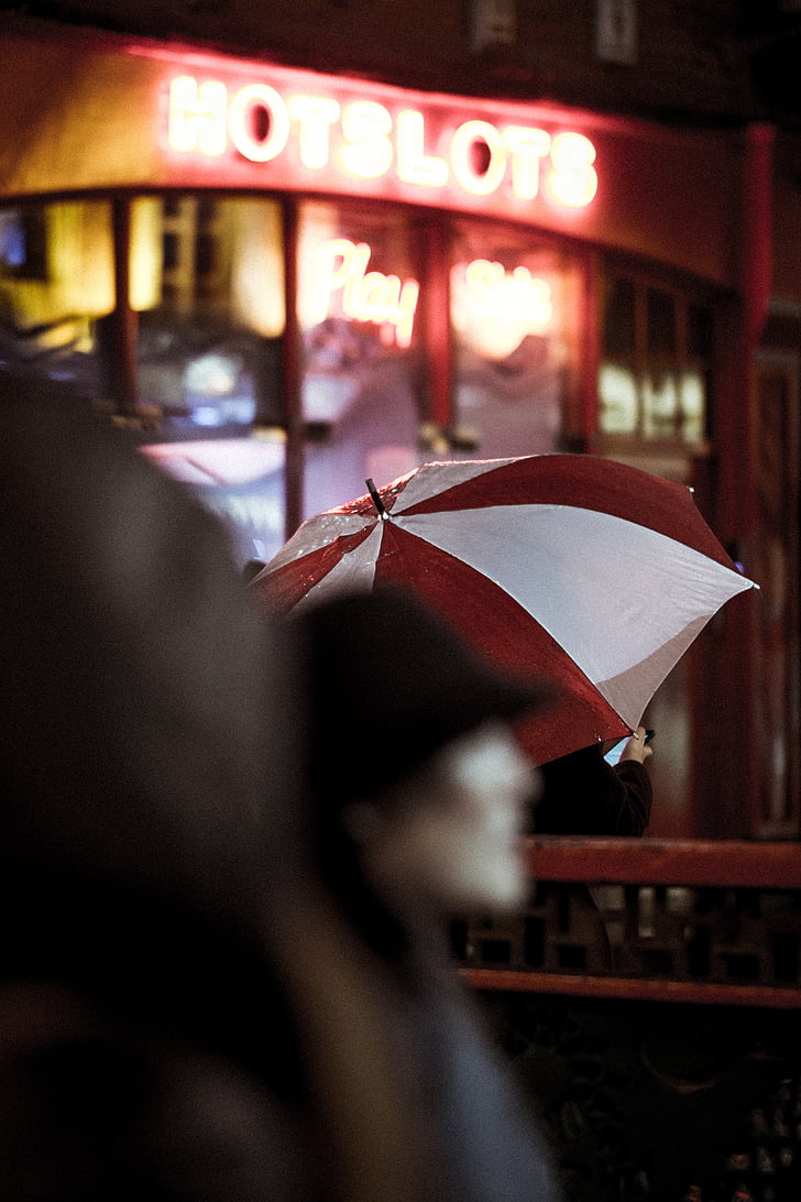deszcz, parasol, wody, zimno, Pogoda, ludzie, bokeh
