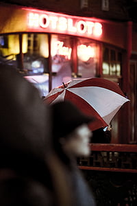 sadetta, sateenvarjo, vesi, kylmä, Sää, ihmiset, Bokeh