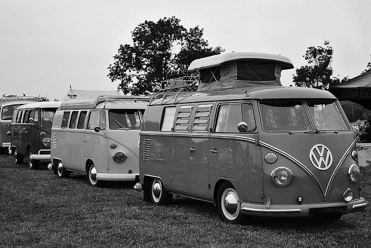 VW camper, vintage, bil, VW, køretøj, Camper, Van