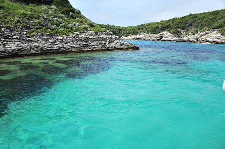 Corse, plage, turquoise, été, paysage, vacances, France