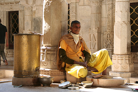 Monks, Meditācija, Rajasthan, reliģija, templis, Indija, Budisms