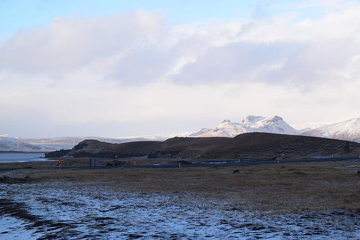 hory, krajina, pohled, Příroda, Island, pěší turistika