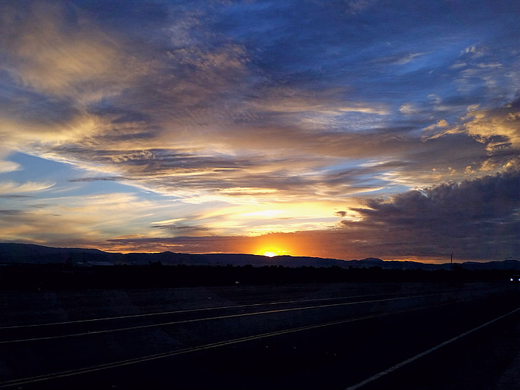 Antelope valley západy slunce, úžasné západy slunce, úžasné dílo Boží