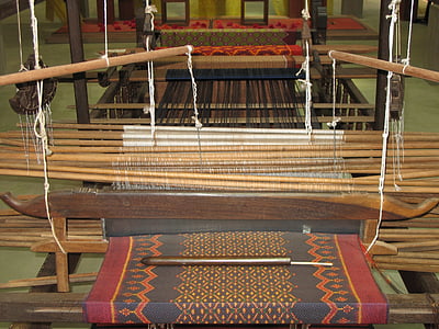 loom, brocade, silk, asia, cambodia