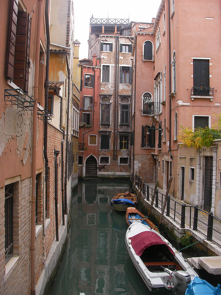 Velence, Olaszország, épületek, város, építészet, utazás, víz