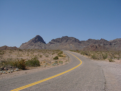 거리, 산, 사막, 국도 66, 경로, 66, 미국