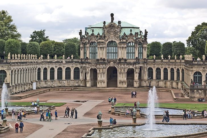 Dresda, fossa di scolo, architettura, Germania, centro storico, storicamente, arte