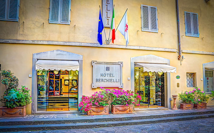 Φλωρεντία, Ιταλία, αρχιτεκτονική, Hotel berchielli, κτίριο, Berchielli, το ξενοδοχείο