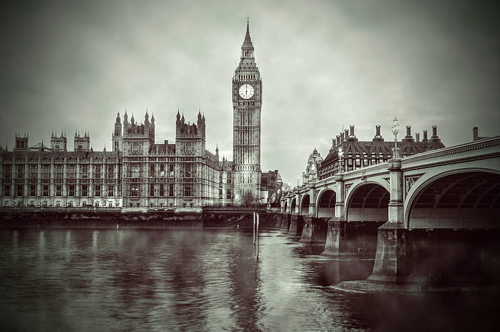 Stadt, London, Parlament, britische, Architektur, Großbritannien, Brücke