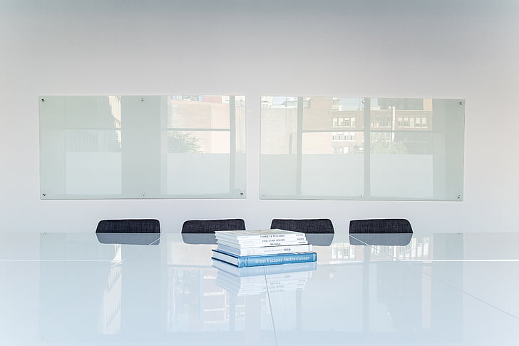 white, meeting, room, business, office, table, chairs
