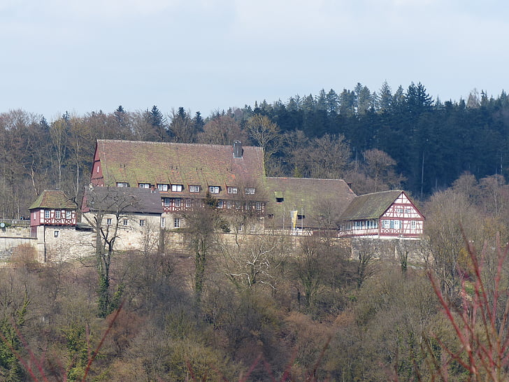 klosteris lorch, benediktiešu klosteris, Lorch, Baden württemberg, Vācija, nams klosteris, Hoenštaufenu māja
