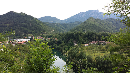 Bosnien, Kroatien, sjön, bergen, Hercegovina