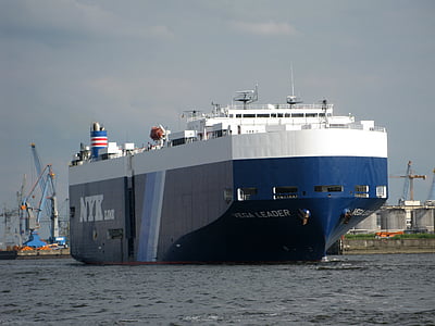 freighter, ship, port, hamburg, sea, cargo, water