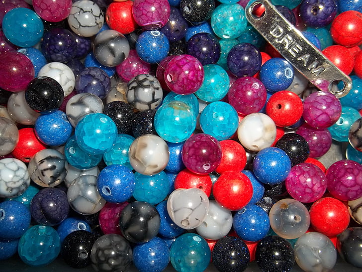 perler, håndværk, perler, farverige, smykker, mode, juvel