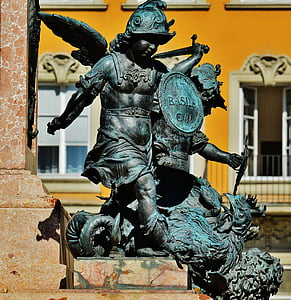 Marian kolumn, München, skulptur, Marienplatz, staty, Europa