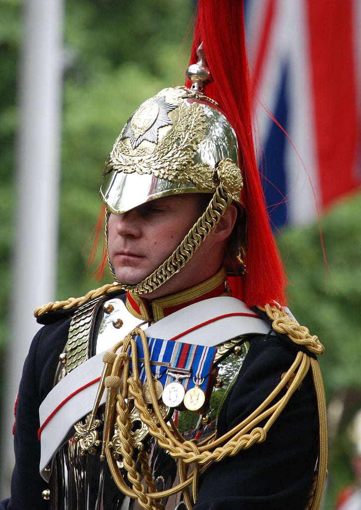 uniforma, domaćinstvo, konjica, vojnik, Engleska, Krupni plan, oklop