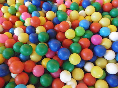 balls, colors, red, white, blue, games, colorful
