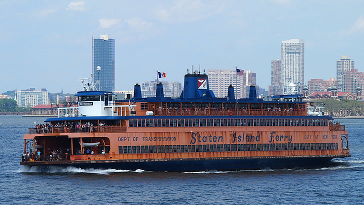 NYC, Verenigde Staten, New york city, veerboot