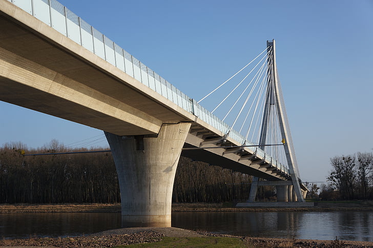 Bridge, Elben, floden, arkitektur, bygning, stål bridge, Elben bridge